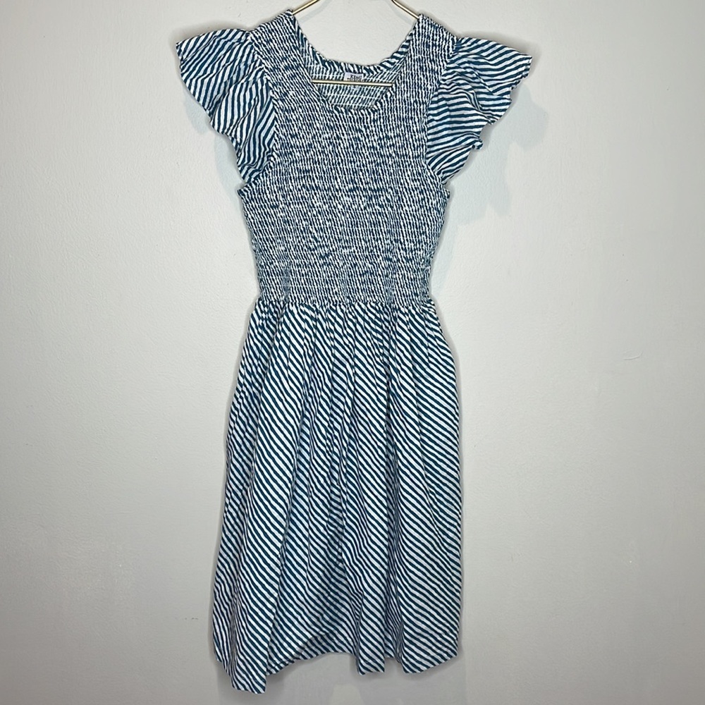 Striped Blue Mini Dress